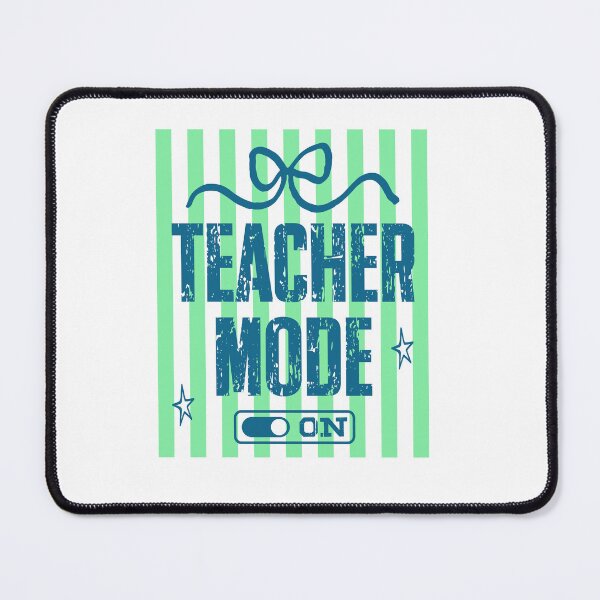 Item preview, Teacher Mode On Green Stripe Educator Gift designed and sold by LASTIQUE-dd.