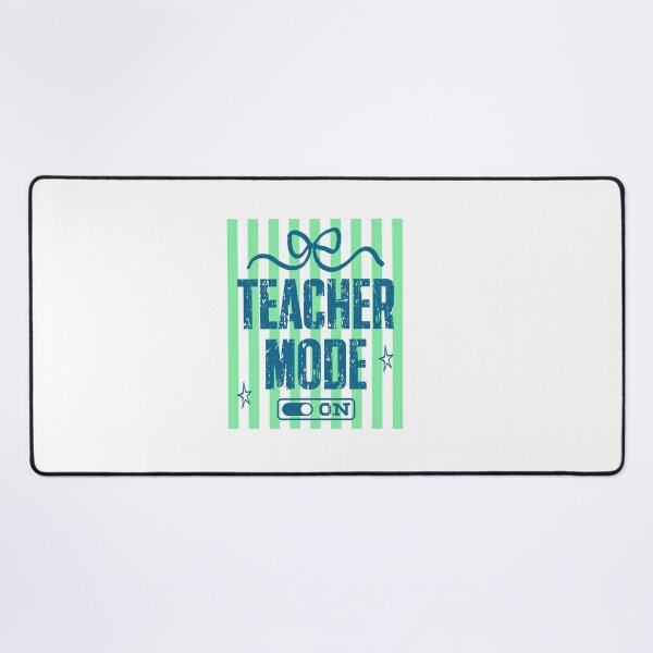 Item preview, Teacher Mode On Green Stripe Educator Gift designed and sold by LASTIQUE-dd.