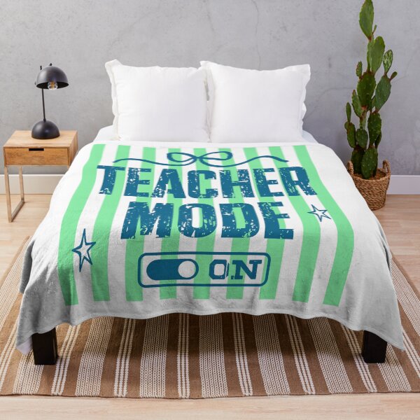 Item preview, Teacher Mode On Green Stripe Educator Gift designed and sold by LASTIQUE-dd.