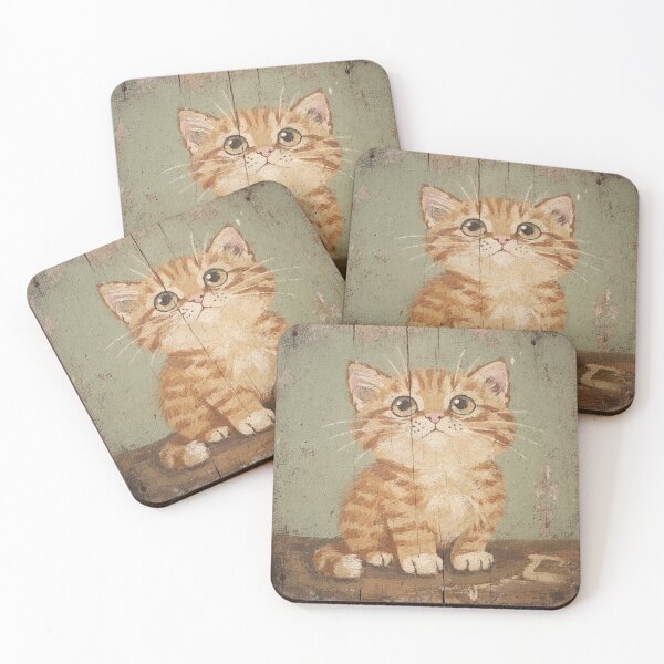 Item preview, Wide-Eyed Ginger Kitten designed and sold by PictorialWhimsy.