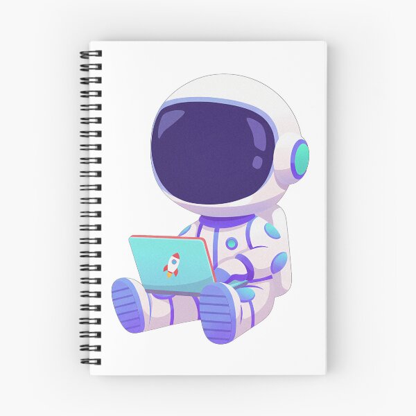 Item preview, Cute Astronaut with Laptop designed and sold by SROXT.
