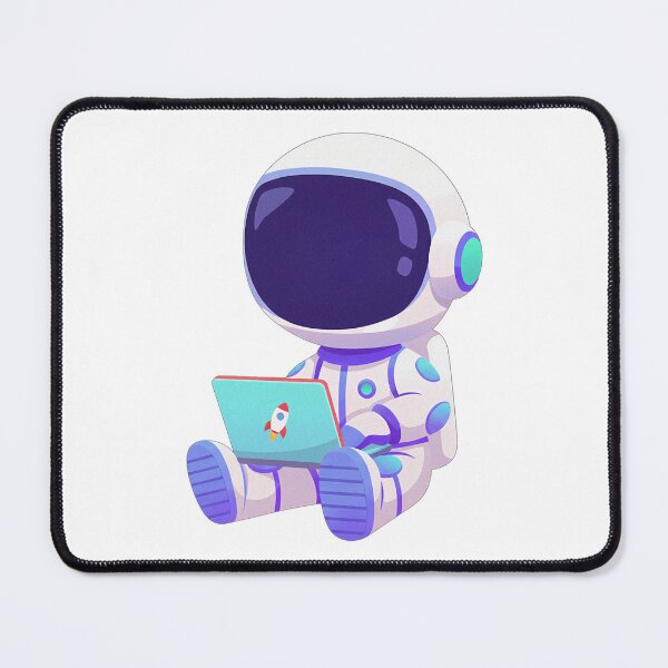 Item preview, Cute Astronaut with Laptop designed and sold by SROXT.