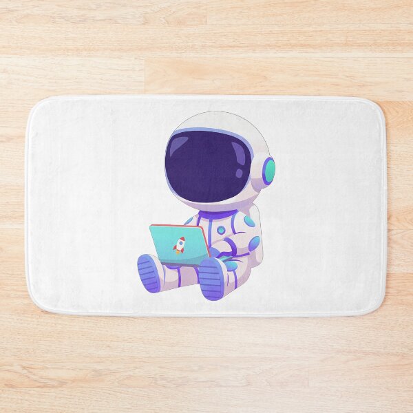 Item preview, Cute Astronaut with Laptop designed and sold by SROXT.