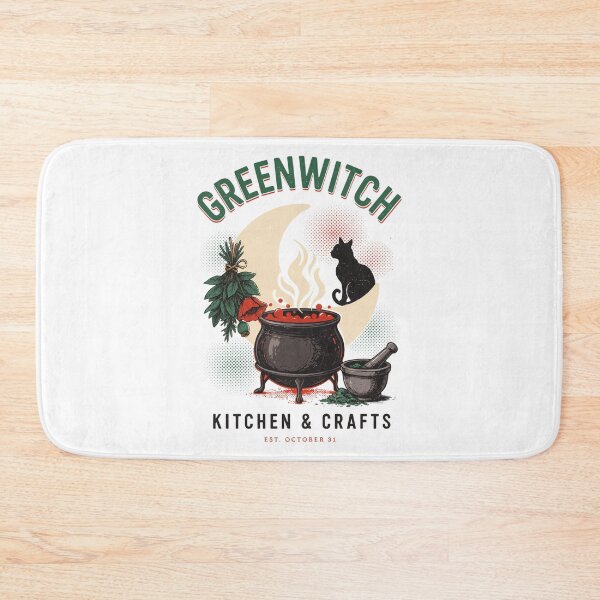 Item preview, Greenwitch Kitchen Witch Cauldron Halloween Design Graphic Tee v11 designed and sold by DarylWelsh2024.