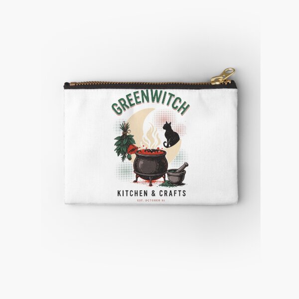 Item preview, Greenwitch Kitchen Witch Cauldron Halloween Design Graphic Tee v11 designed and sold by DarylWelsh2024.