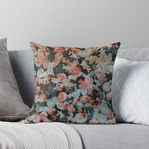 Item preview, Vintage Pink Blue Rose Floral Seamless Pattern Aesthetic Art designed and sold by Fine-Arts-Lab.