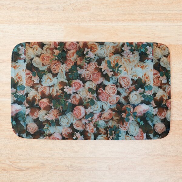Item preview, Vintage Pink Blue Rose Floral Seamless Pattern Aesthetic Art designed and sold by Fine-Arts-Lab.