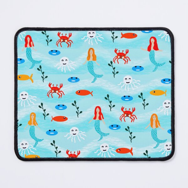 Item preview, Playful Ocean Creatures and Mermaids designed and sold by Elaine M Hayward .