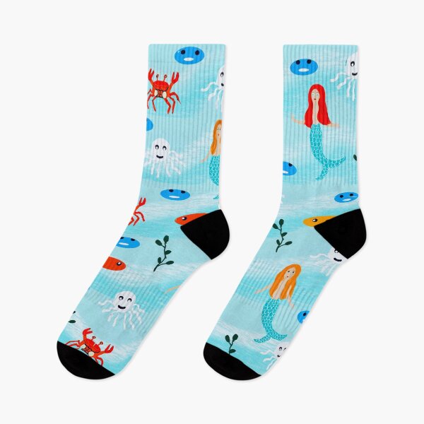 Item preview, Playful Ocean Creatures and Mermaids designed and sold by Elaine M Hayward .