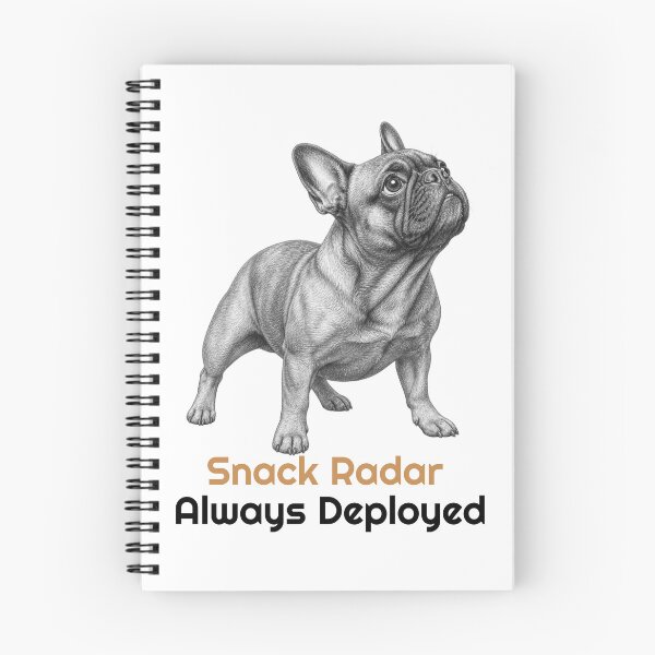 Item preview, Funny French Bulldog Snack Radar Quote designed and sold by bluesquidink.