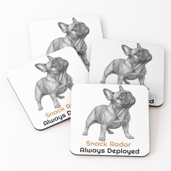 Item preview, Funny French Bulldog Snack Radar Quote designed and sold by bluesquidink.