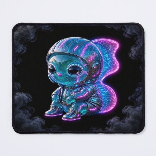 Item preview, Cute Cyberpunk Astronaut Alien designed and sold by Breezes-of-Ida.