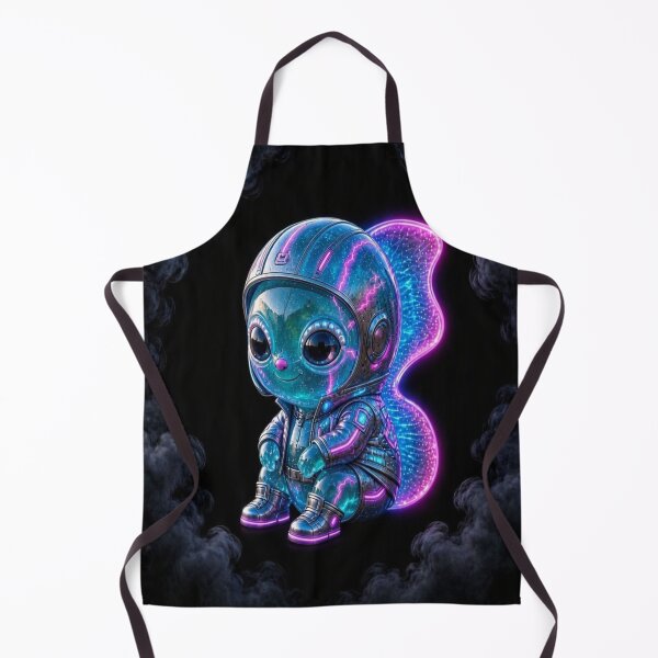 Item preview, Cute Cyberpunk Astronaut Alien designed and sold by Breezes-of-Ida.
