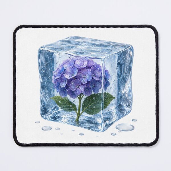 Item preview, Purple Hydrangea in Crystal Ice Cube designed and sold by MichalHau.