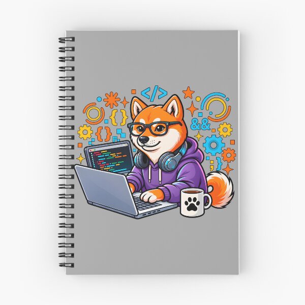 Item preview, Funny Programmer Shiba Inu Dog – Coding Nerd designed and sold by Sed94.