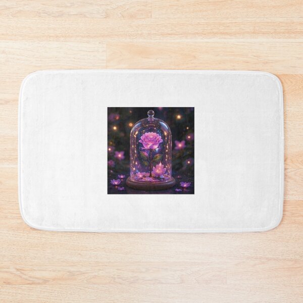 Item preview, Enchanted Pink Rose in Glass Dome designed and sold by ThilankaDesign.