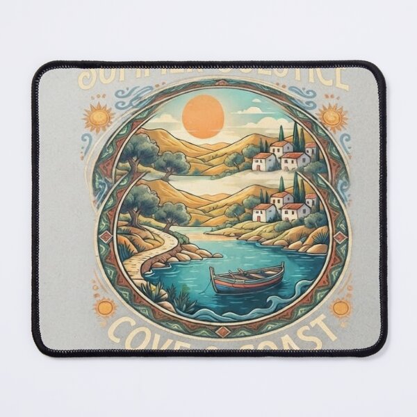 Item preview, Summer Solstice Mediterranean Coast T-Shirt Design designed and sold by mdsakibhossain.