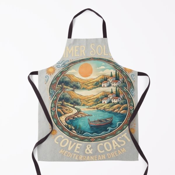 Item preview, Summer Solstice Mediterranean Coast T-Shirt Design designed and sold by mdsakibhossain.
