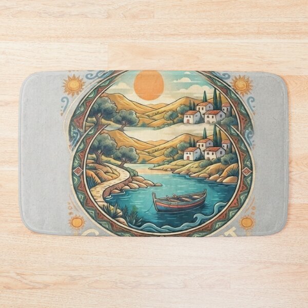 Item preview, Summer Solstice Mediterranean Coast T-Shirt Design designed and sold by mdsakibhossain.
