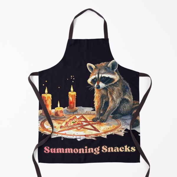 Item preview, Witchcraft? No, just snacks! Raccoon conjures up pizza. designed and sold by LiskoDesign.