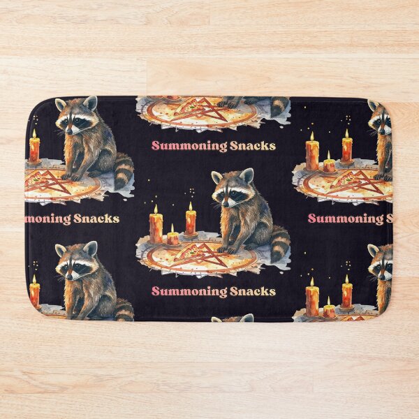 Item preview, Witchcraft? No, just snacks! Raccoon conjures up pizza. designed and sold by LiskoDesign.