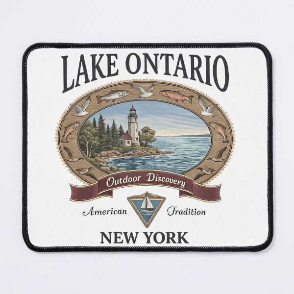 Item preview, Vintage Lake Ontario Great Lakes New York Retro Fishing Boating Outdoor designed and sold by Thread&Fable.