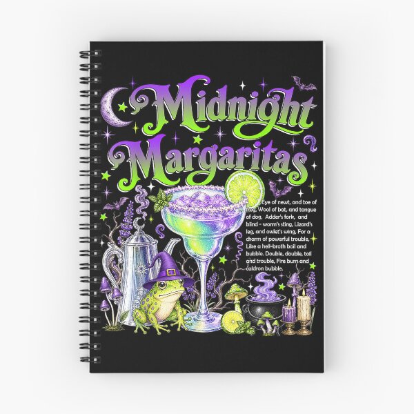 Item preview, Vintage Midnight Margaritas Witch Halloween Magical Cocktail  designed and sold by Melissanet.