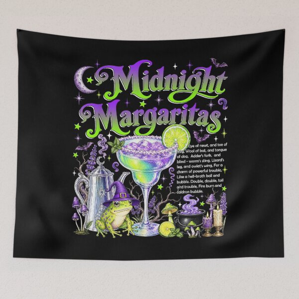 Item preview, Vintage Midnight Margaritas Witch Halloween Magical Cocktail  designed and sold by Melissanet.