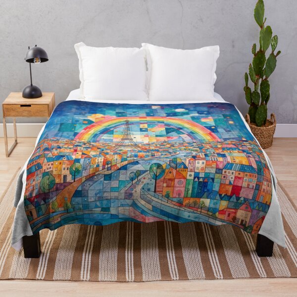 Item preview, Rainbow Over Paris Abstract Art designed and sold by Home Decor Art.