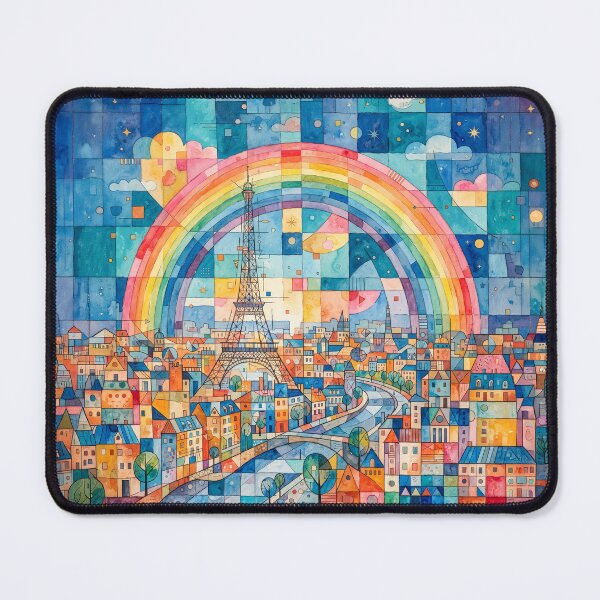 Item preview, Rainbow Over Paris Abstract Art designed and sold by Home Decor Art.