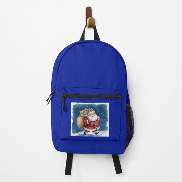 Item preview, Santa Claus with a Sack of Money – Christmas Watercolor Illustration designed and sold by mayatA-rt.