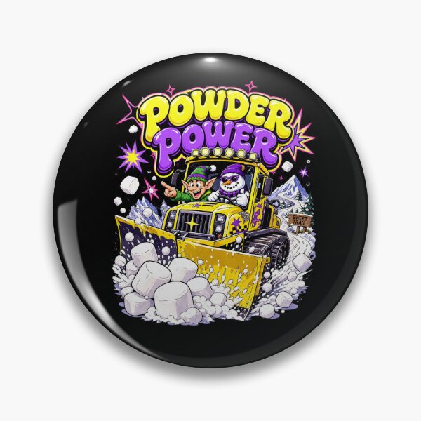 Item preview, Powder Power Retro Snowplow Christmas Elf designed and sold by Design Vibras.