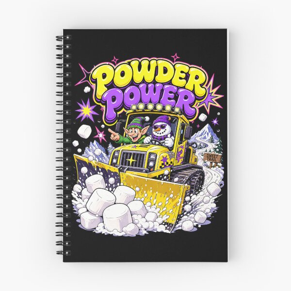 Item preview, Powder Power Retro Snowplow Christmas Elf designed and sold by Design Vibras.