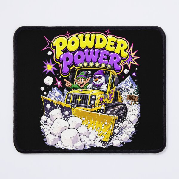 Item preview, Powder Power Retro Snowplow Christmas Elf designed and sold by Design Vibras.