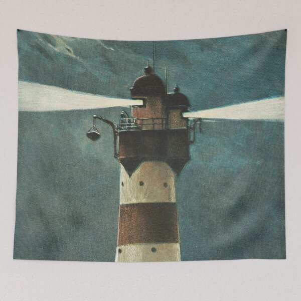 Item preview, 1902 vintage Lighthouse on the Roter Sand in the Weser Estuary in the North Sea poster by Hans Kraemer designed and sold by Jéanpaul  Ferro.