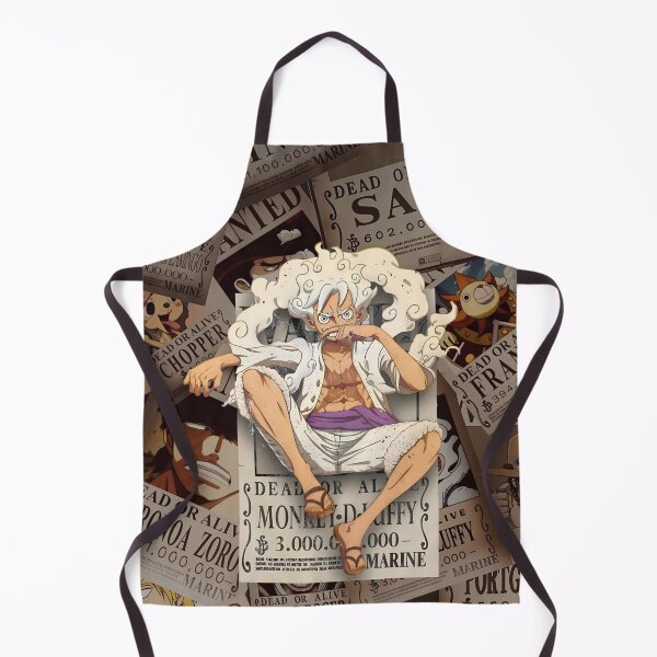Item preview, Luffy Gear 5 on Wanted Poster Collage – One Piece Anime Art designed and sold by frantuliuss.