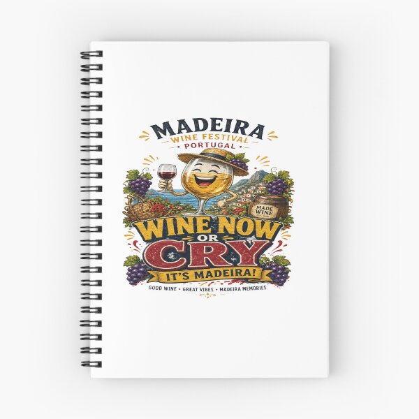 Item preview, Wine Now or Cry, It's Madeira! - Madeira Wine Festival Portugal T-Shirt designed and sold by Sushikidsntoddlers.