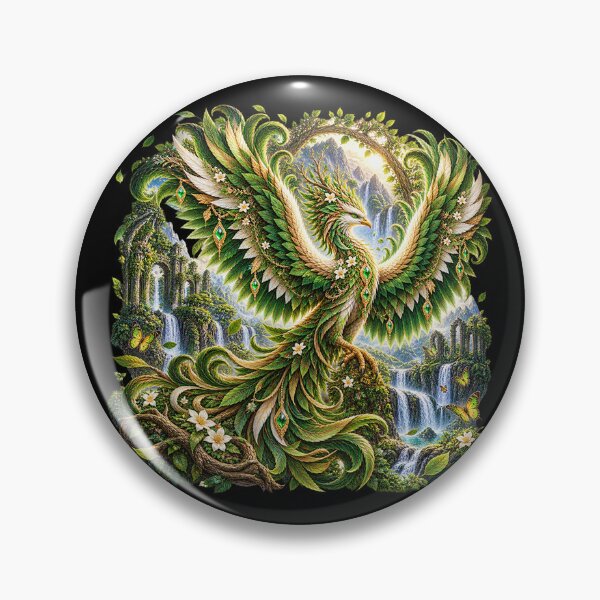 Item preview, Nature Phoenix – Enchanted Forest Bird of Rebirth designed and sold by TroviTutto.
