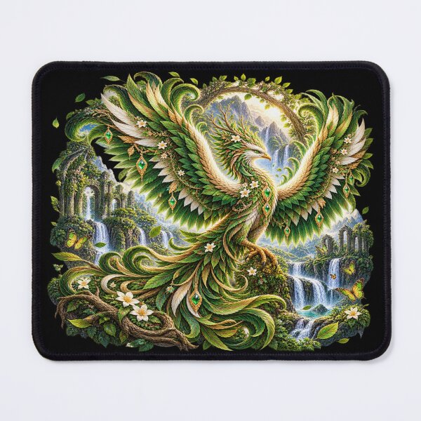 Item preview, Nature Phoenix – Enchanted Forest Bird of Rebirth designed and sold by TroviTutto.
