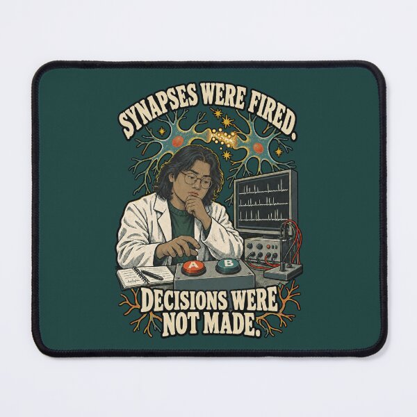Item preview, Synapses Were Fired, Decisions Were Not Made – Neuroscience Humor designed and sold by Little Chookcha.
