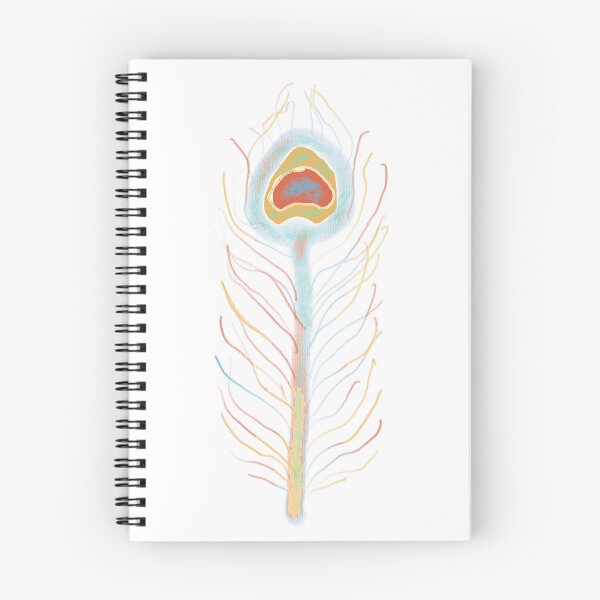 Item preview, Cream & Gold Peacock Feather - Colourful Line Art designed and sold by iampaulmorris.