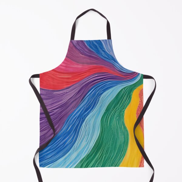 Item preview, Psychedelic Rainbow Swirl Abstract Wall Art Vibrant Color Wave Print designed and sold by QCena.