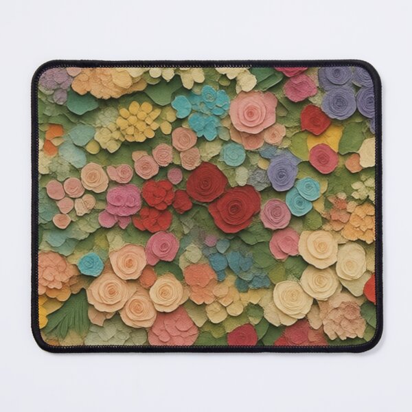 Item preview, Textured Felt Papercut Floral Seamless Pattern Aesthetic Art designed and sold by Fine-Arts-Lab.