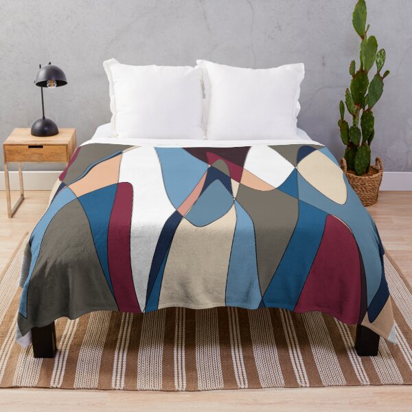 Item preview, Navy & Cream Mountain Peaks - Abstract Geometric Triangle Pattern designed and sold by iampaulmorris.