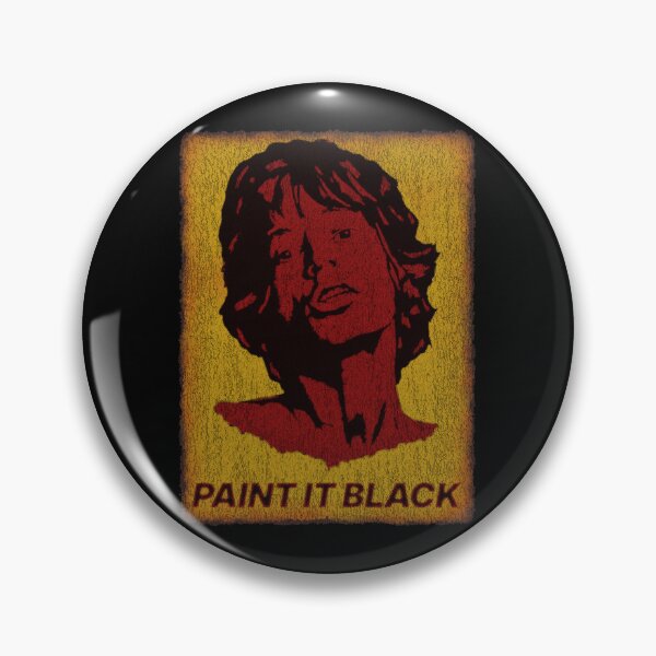 Item preview, 70s British Rock Vintage Poster Paint It Black Graphic Art designed and sold by surmind.