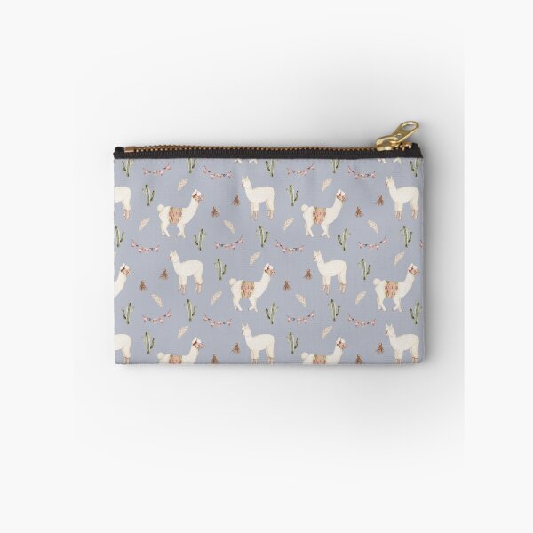 Item preview, Cute Watercolor Llama with Party Bunting Slate Lavender Pattern designed and sold by svitlaarty.