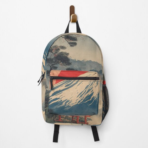 Item preview, Vintage Mount Fuji with Red Sun — Japanese Ukiyo-e Woodblock Landscape designed and sold by LYAN-STORE.