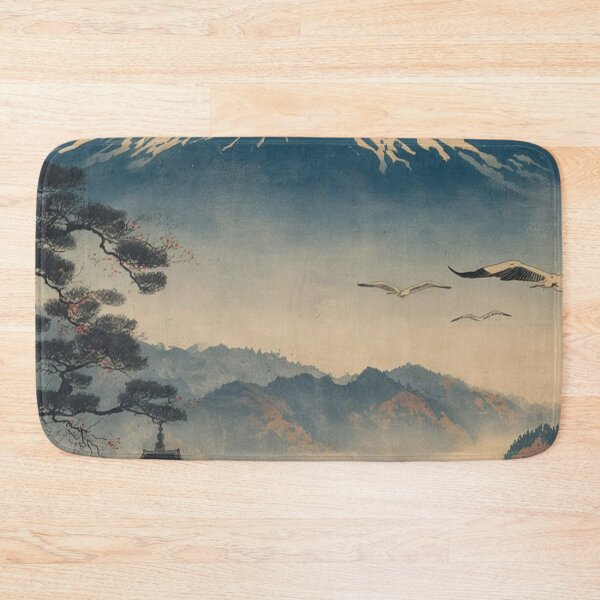 Item preview, Vintage Mount Fuji with Red Sun — Japanese Ukiyo-e Woodblock Landscape designed and sold by LYAN-STORE.