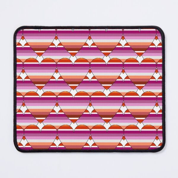 Item preview, Heart With Striped Lesbian Flag Pattern designed and sold by TheIconSmith.