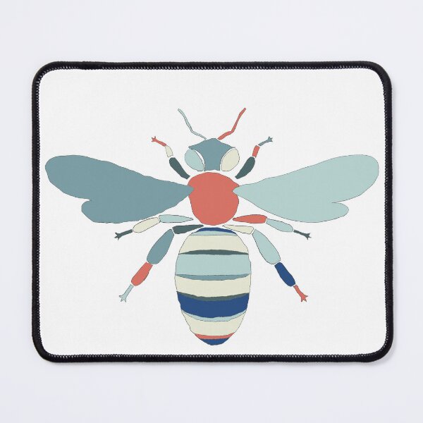 Item preview, Sage & Red Bee - Minimalist Nature Line Art designed and sold by iampaulmorris.